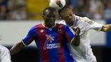 Pepe (right) in action against Levante on Sunday