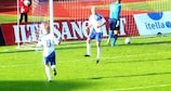 Lauri Dalla Valle takes the plaudits after scoring the only goal of the game for Finland