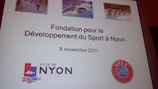 A UEFA encontra-se sedeada em Nyon desde 1995