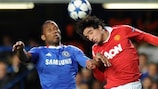 Manchester United's Rafael (right) will be out for ten weeks