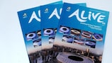 Un fragmento de la quinta edición de Alive, el boletín oficial de la UEFA EURO 2012