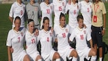 Serbia before their 2-2 UEFA Women's EURO 2013 qualifying draw against England