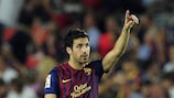 Cesc Fàbregas will miss Barcelona's next UEFA Champions League match with a hamstring injury