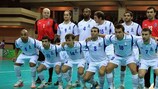 Andrey Tveryankin (top left) and his Azerbaijan team-mates