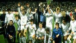 Dynamo celebrate after winning the 1986 Cup Winners' Cup