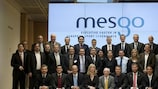Participants at the MESGO graduation ceremony in UEFA headquarters