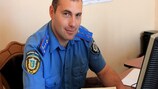 Ihor Hnyliuh, policía en Lviv
