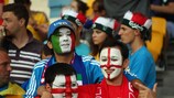 Englische Fans beim Italien-Spiel