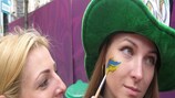Ein Ukraine-Fan bekommt einen neuen "Look"