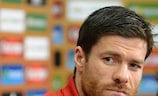 Xabi Alonso speaks to the media ahead of the semi-final against Portugal
