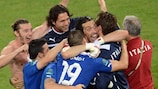 Italy celebra el pase ante Irlanda