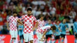 Eduardo zeigt Kroatiens Schmerz nach der 0:1-Niederlage gegen Spanien