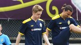 Big things are expected of Rasmus Elm (second left) back in Sweden
