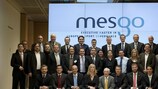 Recent Executive Master in European Sport Governance (MESGO) graduates at UEFA's HQ