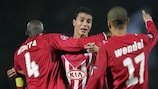 Marouane Chamakh celebrates Bordeaux's clinching second