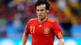 Manchester Citys Neuverpflichtung David Silva im Trikot der spanischen Nationalmannschaft