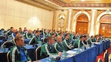 Os juízes estiveram presentes num seminário do 20ª Curso Avançado da UEFA para Árbitros de Topo, em Antalya