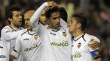 Valencia celebrate a round of 32 goal