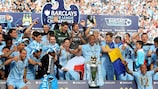 O Manchester City desfruta do momento após conquistar o título