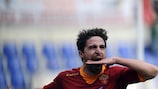 Fabio Borini festeja um dos nove golos que apontou pela Roma na Serie A na última temporada