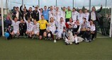 B36 celebrate winning the 2011 Faroese title