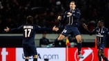 Zlatan Ibrahimović festeggia il gol dell'1-1