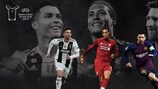 Cristiano Ronaldo, Virgil van Dijk und Lionel Messi