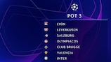 Champions League group stage draw: Pot 3