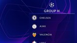Das ist die Gruppe H der UEFA Champions League