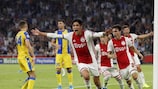 Ajax celebrate in this season's play-offs