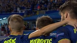 L'esultanza della Dinamo contro il Rosenborg negli spareggi