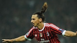 Milans Zlatan Ibrahimović feiert seinen Treffer gegen BATE
