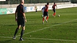 A experiência com dois árbitros assistentes adicionais decorreu na Eslovénia