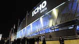 Die UEFA unterstützte die Veranstaltung im Arena and Convention Centre von Liverpool