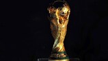 El trofeo de la Copa Mundial de la FIFA