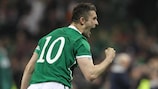 Republic of Ireland's Robbie Keane has scored in three separate play-off matches