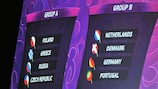 The draw results are displayed at the Palace of Arts