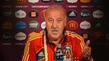 Vicente del Bosque faces the media on Wednesday
