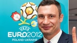 Vitali Klitschko is Ukraine's UEFA EURO 2012 volunteer programme ambassador