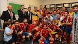 Spain will hope to defend the trophy in France in 2016