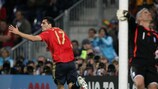 Daniel Güiza festeja após marcar o golo da vitória (2-1) da Espanha ante a Grécia