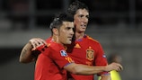 David Villa festeja mais um sucesso espanhol com Fernando Torres