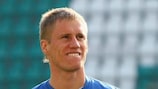 Tarmo Kink (Middlesbrough FC), auteur de l'égalisation de l'Estonie lors de la victoire 3-1 en Serbie