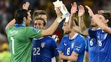 Italien feiert seinen Sieg gegen England