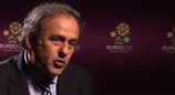 Le président de l'UEFA Michel Platini a pris du plaisir au cours d'un "événement unique"