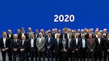 O Comité Executivo da UEFA e as federações candidatas