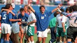L'Italie célèbre sa victoire face à la Bulgarie en 1994