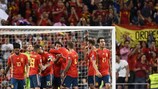 España celebra la victoria ante Suecia lograda en junio
