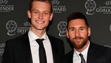 Frenkie de Jong et Lionel Messi, ont été honorés lors des UEFA Awards