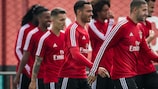 O Benfica prepara a estreia na fase de grupos da UEFA Champions League